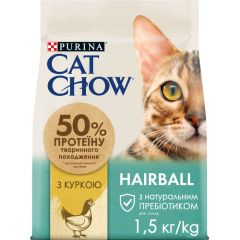 Cat Chow Special Care Hairball Control (Кэт Чау Спешел Каре Хербол Контрол) - сухой шерстевыводящий корм для взрослых кошек