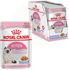 Royal Canin Kitten Instinctive в желе влажный корм консерва для котят до 12 месяцев (пауч)