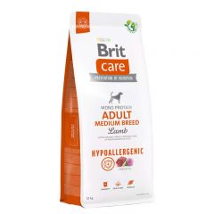 Brit Care Dog Hypoallergenic Adult Medium Breed сухой корм с ягненком для взрослых собак средних пород