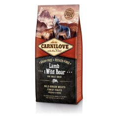 Carnilove Adult Lamb & WildBoar сухой беззерновой корм с ягненком и диким кабаном для взрослых собак всех пород