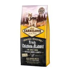 Carnilove Fresh Chicken & Rabbit for Adult dogs сухой беззерновой корм с курицей и кроликом для взрослых собак