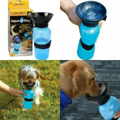 Поилка PET BOTTLE прогулочная бутылка с чашей для собак и щенков 500 мл