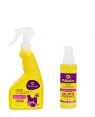 Palladium Golden Defence Палладиум Спрей от блох и клещей для собак, кошек и грызунов
