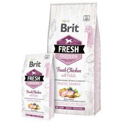 Brit Fresh Chicken with Potato Puppy Healthy Growth - сухой корм со свежей курицей, картофелем, гречкой, черной смородиной и петрушкой для щенков и юниоров всех пород