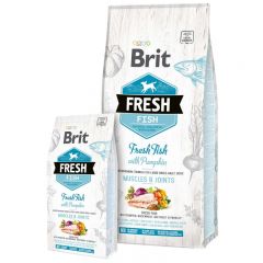 Brit Fresh Fish with Pumpkin Adult Large Muscles & Joints - сухой корм со свежей рыбой, тыквой, гречкой, свеклой и петрушкой для взрослых собак крупных пород весом свыше 25 кг