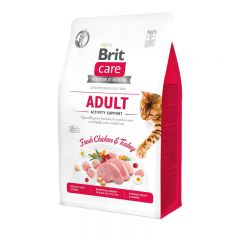 Brit Care Cat GF Adult Activity Support сухой беззерновой корм поддержка активности для взрослых котов
