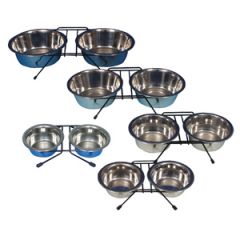 Миски хромированные на подставке Trixie TX-2483